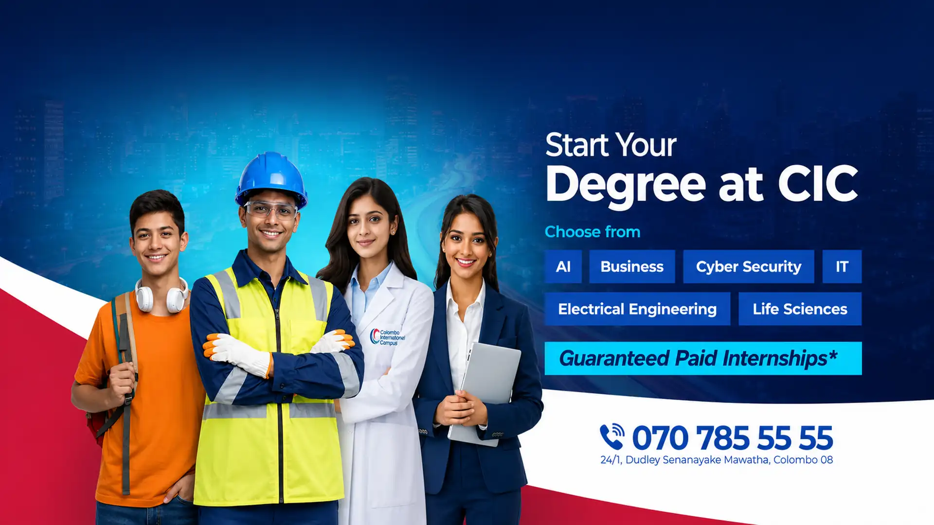 Colombo International Campus banner