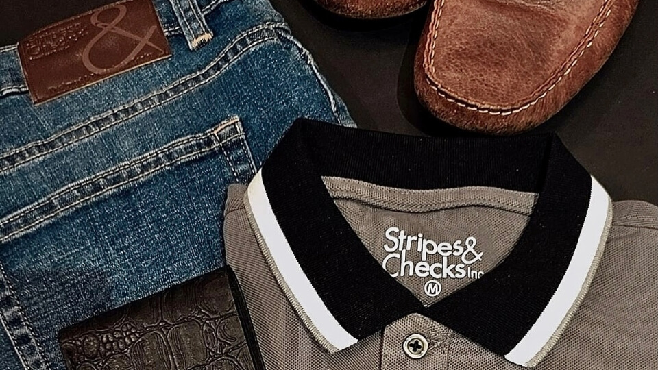 Stripes & Checks banner