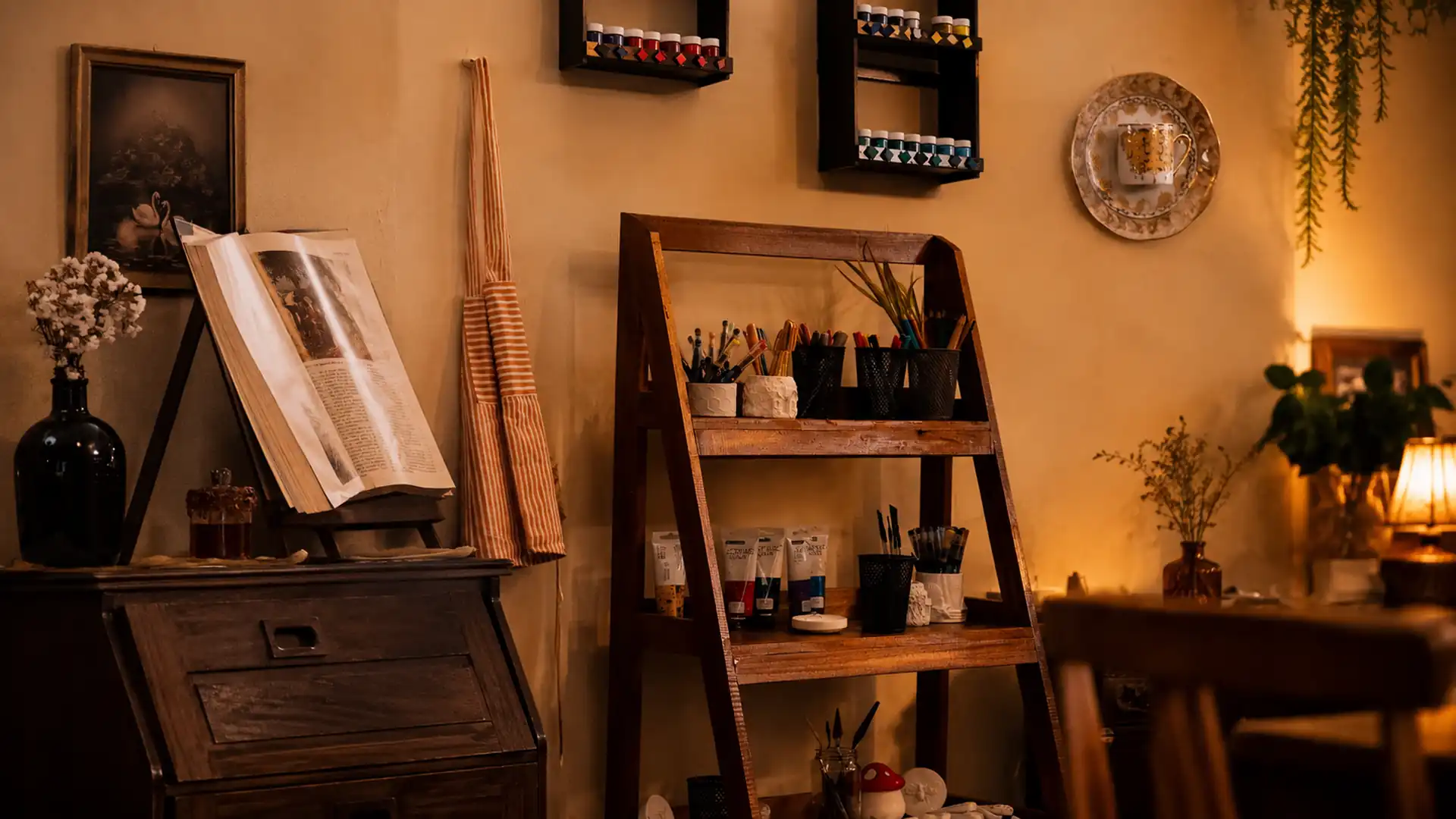 Paints & Potions - Art Cafe banner