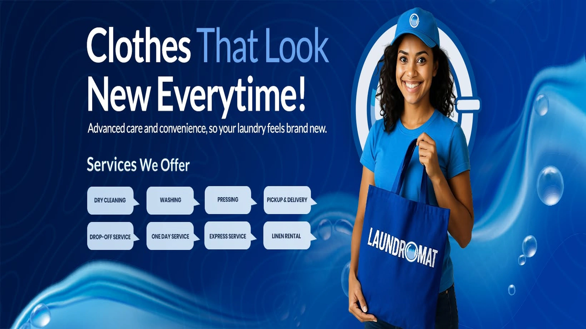 Laundromat banner
